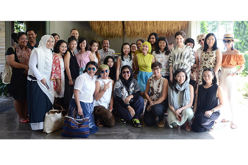 A group of woman smiling